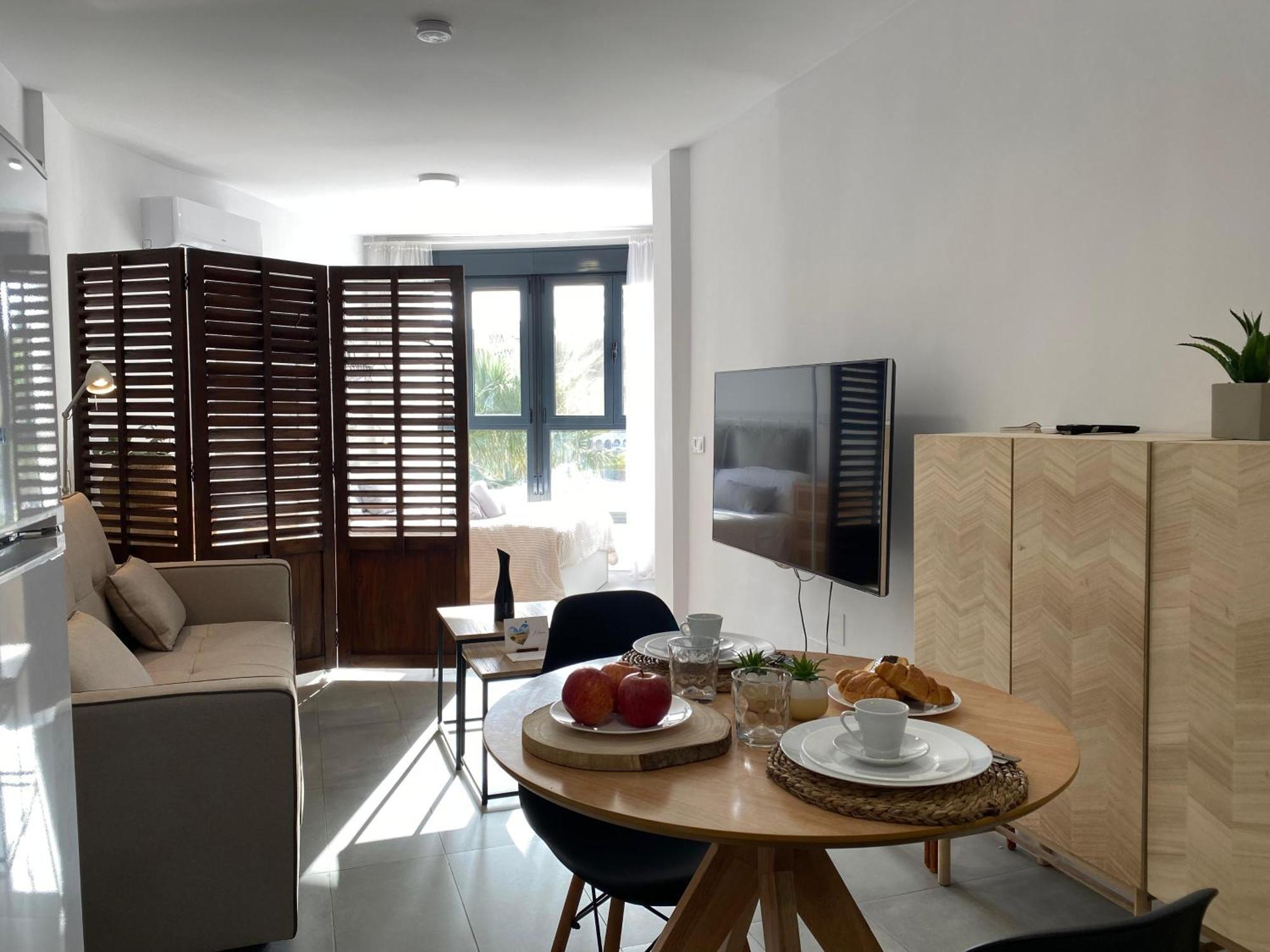 레타마르 Loft primera línea playa, Cabo de Gata, Wifi 아파트 외부 사진